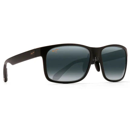 Maui Jim Unisex Sunglasses - Matte Black Plastic Square Full Rim Frame | MJ0432S-001 ,