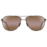 Maui Jim Unisex Sunglasses - Matte Chocolate Aviator Full Rim Frame | MJ0728S-002 ,