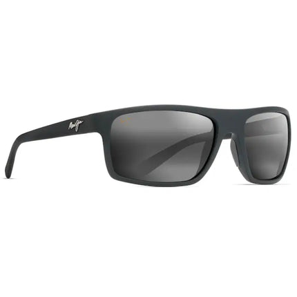 Maui Jim Unisex Sunglasses - Matte Black Rubber Nylon Rectangular Frame | MJ0746S-001 ,