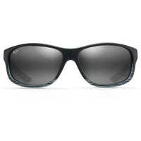 Maui Jim Unisex Sunglasses - Grey Black Stripe Nylon Rectangular Frame | MJ0840S-001 ,