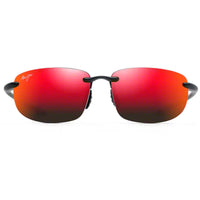 Maui Jim Unisex Sunglasses - Matte Black Plastic Rectangular Rimless | MJ0407SA-002 ,