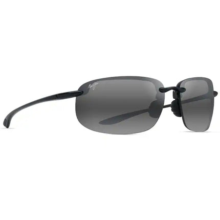 Maui Jim Men's Sunglasses - Black Gloss Nylon Rectangular Rimless Frame | MJ0456S-001 ,
