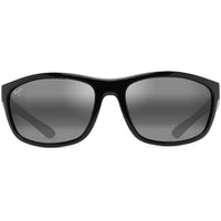Maui Jim Unisex Sunglasses - Black Gloss with Black Rubber Square Frame | MJ0869S-001 ,