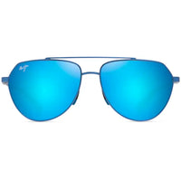 Maui Jim Men's Sunglasses - Matte Transparent Blue Metal Aviator Frame | MJ0634S-003 ,