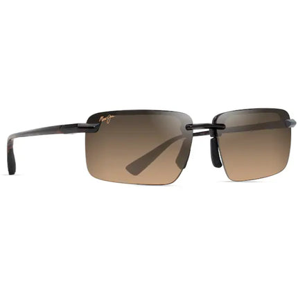Maui Jim Unisex Sunglasses - Shiny Dark Havana Acetate Rectangular Frame | MJ0626S-005 ,