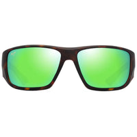 Maui Jim Men's Sunglasses - Matte Dark Havana Acetate Wraparound Frame | MJ0663S-004 ,