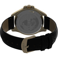 Timex Men's Watch - Harborside Coast Quartz Black Dial Leather Strap | TW2V42200VQ ,