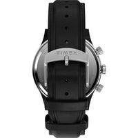 Timex Men's Watch - Waterbury Chronograph Silver Dial Leather Strap | TW2W48100VQ ,