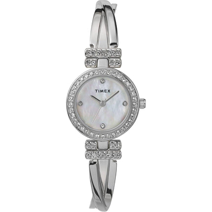 Timex Women's Watch - Quartz Mother of Pearl Dial Silver Steel Bracelet | TW2W62200JI ,