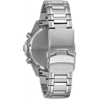 Bulova Men's Watch - Classic Quartz Chronograph Black Dial Steel Bracelet | 98B344 ,