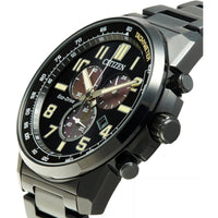 Citizen Men's Watch - Brycen Eco-Drive Chronograph Black Dial Bracelet | AT2375-51E ,