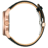 Citizen Men's Watch - Endicott Rose Gold Case Black Dial Leather Strap | AW1723-02E ,