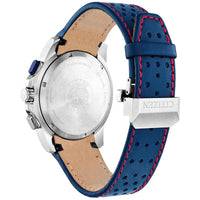 Citizen Men's Watch - Promaster Chronograph Blue Dial Leather Strap | BL5571-09L ,