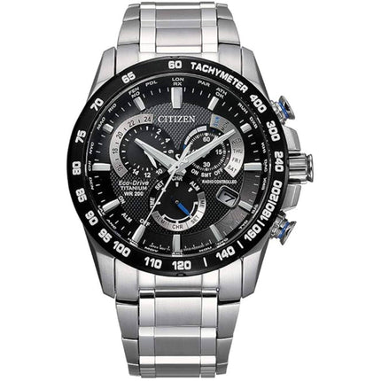 Citizen Men's Watch - Perpetual Chrono A-T Black Dial Titanium Case | CB5908-57E ,