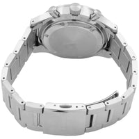 Seiko Men's Watch - Discover More Chrono Black Dial Silver Steel Bracelet | SSB447P1 ,