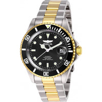 Invicta Men's Watch - Pro Diver Automatic Black Dial Two Tone Steel Bracelet | 28663 ,