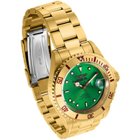 Invicta Men's Watch - Pro Diver Automatic Green Dial Yellow Gold Bracelet | 28665 ,