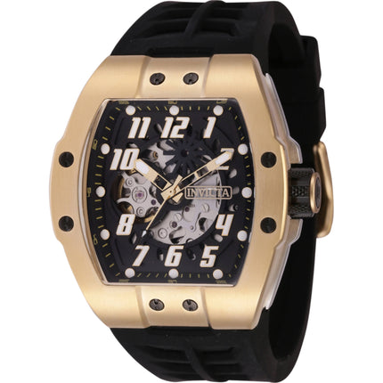 Invicta Men's Watch - S1 Rally Automatic Skeleton Dial Black Silicone Strap | 44892 ,