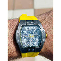 Invicta Men's Watch - S1 Rally Automatic Skeleton Dial Yellow Silicone Strap | 44893 ,