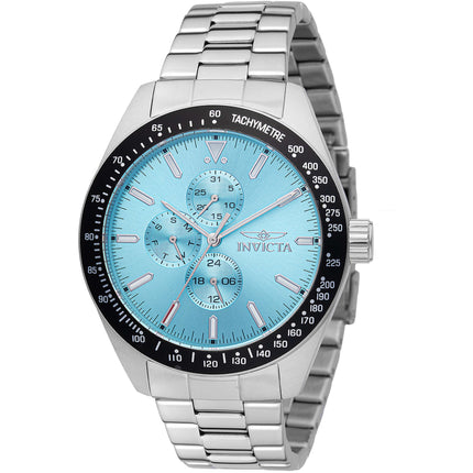 Invicta Men's Watch - Aviator Chronograph Light Blue Dial Steel Bracelet | 48859 ,