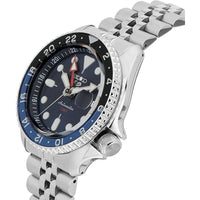Seiko Men's Watch - 5 Sports SKX GMT Blue Dial Stainless Steel Bracelet | SSK003 ,