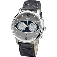 REC Men's Chronograph Grey Calf Leather Strap Watch | MARK I M2 ,