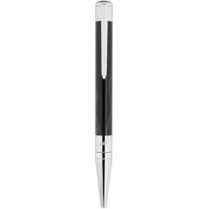 S.T. Dupont Ballpoint Pen - Initial Fender Black Barrel with Chrome Finish | 275175 ,