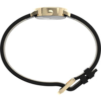 Timex Women's Watch - Easy Reader Quartz White Dial Black Leather Strap | T20433 ,