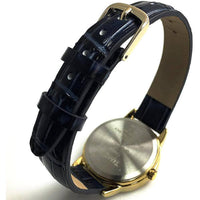 Timex Women's Watch - Easy Reader Quartz Blue Croco Pattern Leather Strap | T2N954 ,