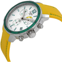 Tissot Men's Watch - Quickster White Dial Yellow Silicone Strap | T0954491703701 ,