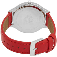 Tissot Women's Watch - Bella Ora Silver Tone Dial Red Leather Strap | T1032101603100 ,