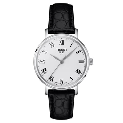 Tissot Women's Watch - Everytime Quartz White Dial Leather Strap | T1432101603300 ,