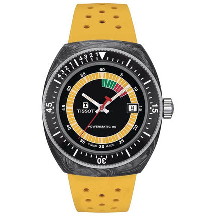 Tissot Men's Watch - Sideral Automatic Black and Yellow Dial Strap | T1454079705700 ,
