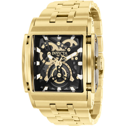 Invicta Men's Watch - Speedway Gold Tone and Black Skeleton Dial Bracelet | 41646 ,