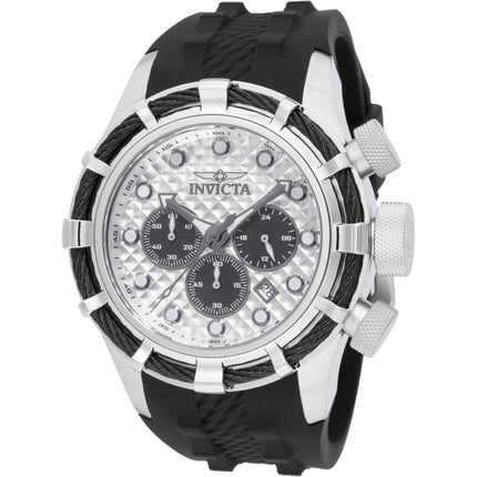 Invicta Men's Watch - Bolt Chronograph Antique Silver and Black Dial Strap | 49163 ,