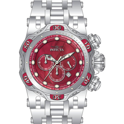 Invicta Men's Watch - Fusion Quartz Chrono Red Mop Dial Silver Tone Bracelet | 49167 ,