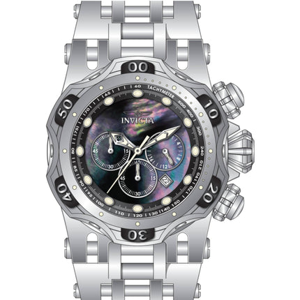 Invicta Men's Watch - Fusion Quartz Chrono Black MOP Dial Silver Tone Bracelet | 49168 ,