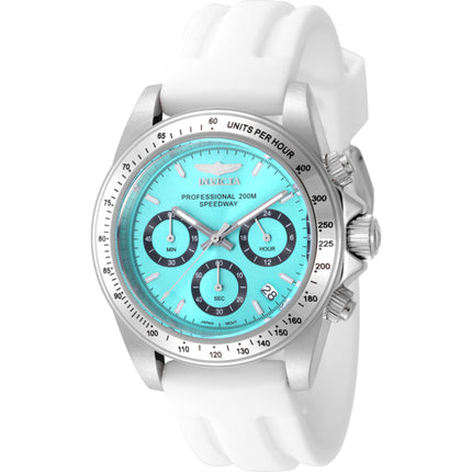 Invicta Men's Watch - Speedway Chronograph Blue Dial White Strap | 50489 ,