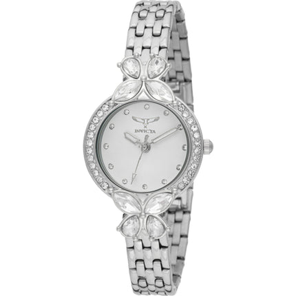 Invicta Women's Watch - Wildflower Quartz White Dial Silver Steel Bracelet | 69101 ,
