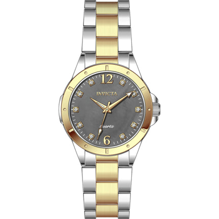 Invicta Women's Watch - Celestial Quartz Charcoal Dial Two Tone Bracelet | 69347 ,