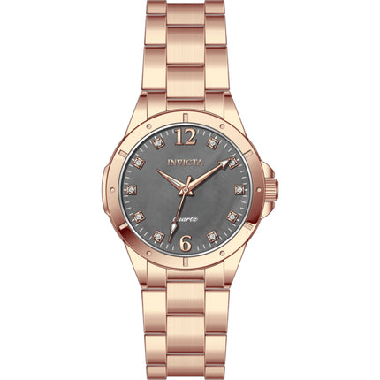Invicta Women's Watch - Celestial Quartz Charcoal Dial Rose Gold Bracelet | 69349 ,