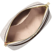 Michael Kors Women's Crossbody Bag - Jet Set Travel Canvas, Vanilla | 35F1GTVC6B VLA ,