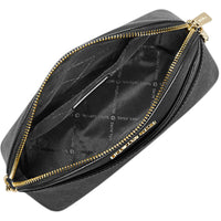 Michael Kors Women's Crossbody Bag - Jet Set Travel Medium, Black | 35F1GTVC6T BLK ,