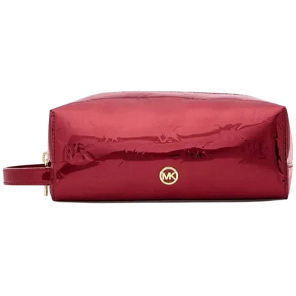 Michael Kors Women's Travel Kit - Jet Set Metallic Logo, Cherry | 35F5GTFN2O CHE ,