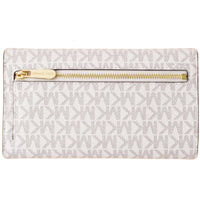 Michael Kors Women's Trifold Wallet - Jet Set Large Logo, Vanilla | 35F8GTVF3B VLA ,