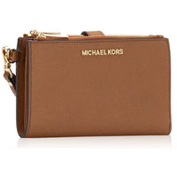 Michael Kors Women's Wristlet Wallet - Jet Set Large, Luggage Brown | 35F8GTVW0L LUG ,