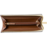 Michael Kors Women's Wallet - Jet Set Large Quarter-Zip, Vanilla | 35F8GTVZ3B VLA ,