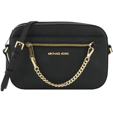 Michael Kors Women's Crossbody Bag - Jet Set Zip Fastening, Black | 35S1GTTC7L BLK ,