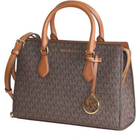 Michael Kors Women's Satchel - Sheila Medium Logo-Print Canvas, Brown | 35S3G6HS2B BRN ,