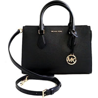 Michael Kors Women's Satchel - Sheila Medium Coated Canvas, Black | 35S3G6HS2L BLK ,
